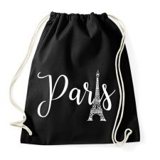 PRINTFASHION Párizs - Sportzsák, Tornazsák - Fekete tornazsák