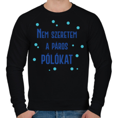 PRINTFASHION Páros póló (nem) szeretem - Férfi - Férfi pulóver - Fekete