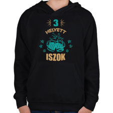 PRINTFASHION Páros terhesség - apuka - Gyerek kapucnis pulóver - Fekete gyerek pulóver, kardigán