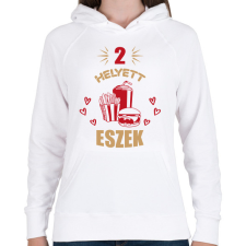 PRINTFASHION Páros terhesség - kismama - Női kapucnis pulóver - Fehér női pulóver, kardigán