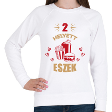 PRINTFASHION Páros terhesség - kismama - Női pulóver - Fehér