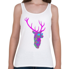 PRINTFASHION Party deer - Női atléta - Fehér női trikó