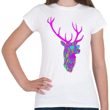 PRINTFASHION Party deer - Női póló - Fehér női póló