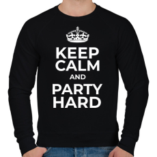 PRINTFASHION PARTY HARD - Férfi pulóver - Fekete