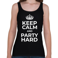 PRINTFASHION PARTY HARD - Női atléta - Fekete női trikó