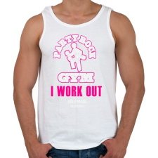 PRINTFASHION party-rock-gym - Férfi atléta - Fehér atléta, trikó