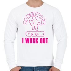 PRINTFASHION party-rock-gym - Férfi pulóver - Fehér