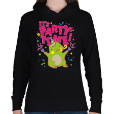 PRINTFASHION Party time - buli van ! - Női kapucnis pulóver - Fekete női pulóver, kardigán