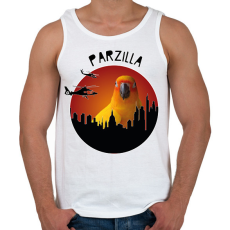 PRINTFASHION Parzilla - Férfi atléta - Fehér