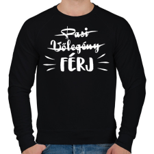 PRINTFASHION Pasi - Vőlegény -> FÉRJ - Férfi pulóver - Fekete férfi pulóver, kardigán