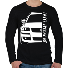 PRINTFASHION Passat B5 3BG - Férfi hosszú ujjú póló - Fekete férfi póló
