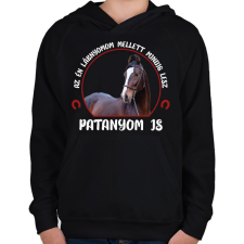 PRINTFASHION Patanyom - Gyerek kapucnis pulóver - Fekete gyerek pulóver, kardigán