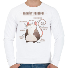PRINTFASHION Patkány anatómia - Férfi pulóver - Fehér férfi pulóver, kardigán