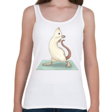 PRINTFASHION Patkány jóga - Női atléta - Fehér
