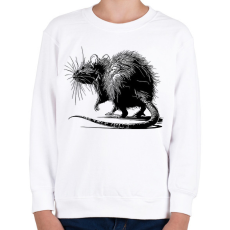 PRINTFASHION Patkány rajz - Gyerek pulóver - Fehér