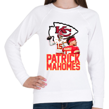 PRINTFASHION Patrick Mahomes - Női pulóver - Fehér női pulóver, kardigán