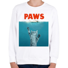 PRINTFASHION Paws - Gyerek pulóver - Fehér