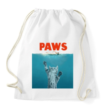 PRINTFASHION Paws - Sportzsák, Tornazsák - Fehér tornazsák