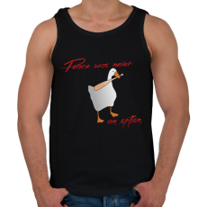 PRINTFASHION Peace was never an option - Férfi atléta - Fekete