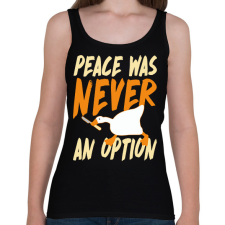 PRINTFASHION Peace was never an option - Női atléta - Fekete női trikó