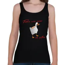 PRINTFASHION Peace was never an option - Női atléta - Fekete női trikó