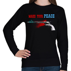 PRINTFASHION PEACEMAKER - Női pulóver - Fekete