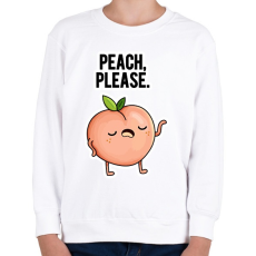 PRINTFASHION Peach Please - Gyerek pulóver - Fehér