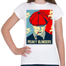 PRINTFASHION Peaky Blinders smoke - Női póló - Fehér
