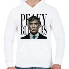 PRINTFASHION Peaky Blinders- Vonalas - Férfi kapucnis pulóver - Fehér férfi pulóver, kardigán