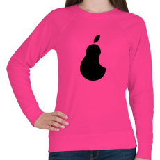PRINTFASHION Pear Black - Női pulóver - Fukszia