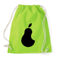 PRINTFASHION Pear Black - Sportzsák, Tornazsák - Limezöld tornazsák