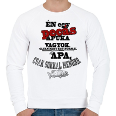 PRINTFASHION Pecás apuka - Férfi pulóver - Fehér