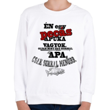 PRINTFASHION Pecás apuka - Gyerek pulóver - Fehér gyerek pulóver, kardigán