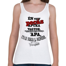 PRINTFASHION Pecás apuka - Női atléta - Fehér női trikó