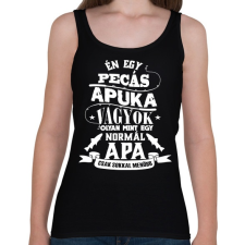 PRINTFASHION Pecás apuka - Női atléta - Fekete női trikó