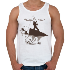 PRINTFASHION pecás - Férfi atléta - Fehér