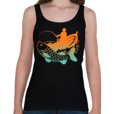 PRINTFASHION pecás - Női atléta - Fekete női trikó