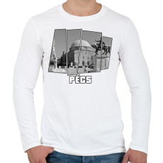PRINTFASHION Pécs (GTA stílus) - Férfi hosszú ujjú póló - Fehér