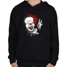 PRINTFASHION Penny Wise - Gyerek kapucnis pulóver - Fekete