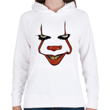 PRINTFASHION Penny Wise - Női kapucnis pulóver - Fehér női pulóver, kardigán