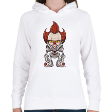 PRINTFASHION Penny Wise - Női kapucnis pulóver - Fehér