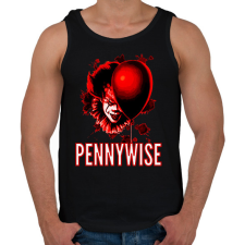 PRINTFASHION PENNYWISE 3 - Férfi atléta - Fekete atléta, trikó