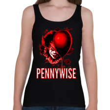 PRINTFASHION PENNYWISE 3 - Női atléta - Fekete női trikó