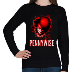 PRINTFASHION PENNYWISE 3 - Női pulóver - Fekete