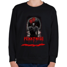 PRINTFASHION pennywise-bloody - Gyerek pulóver - Fekete gyerek pulóver, kardigán
