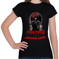 PRINTFASHION pennywise-bloody - Női póló - Fekete női póló