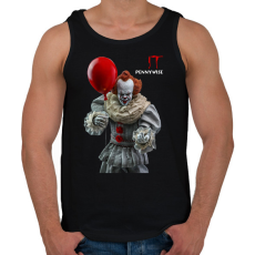 PRINTFASHION pennywise - Férfi atléta - Fekete