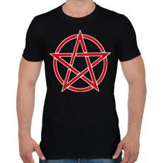 PRINTFASHION pentagram - Férfi póló - Fekete