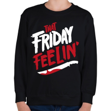 PRINTFASHION Péntek 13 - Gyerek pulóver - Fekete gyerek pulóver, kardigán