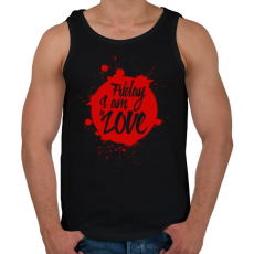PRINTFASHION Péntek - Férfi atléta - Fekete